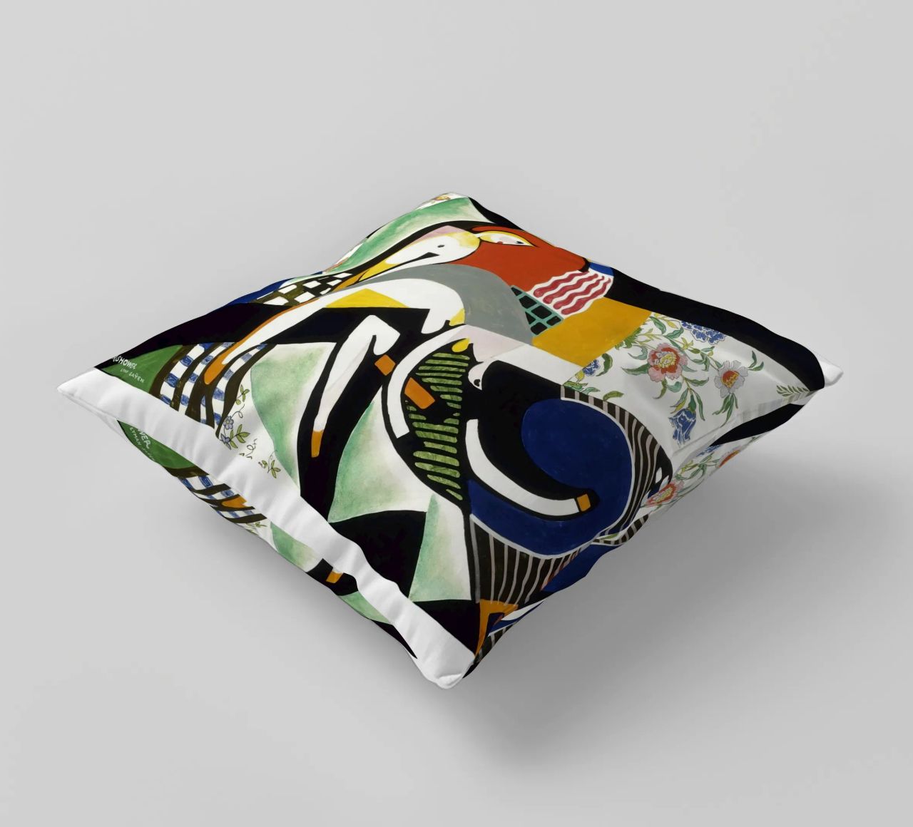 Stuart Davis Thundershower American Modernist Print decorative cushion by NorwesClub