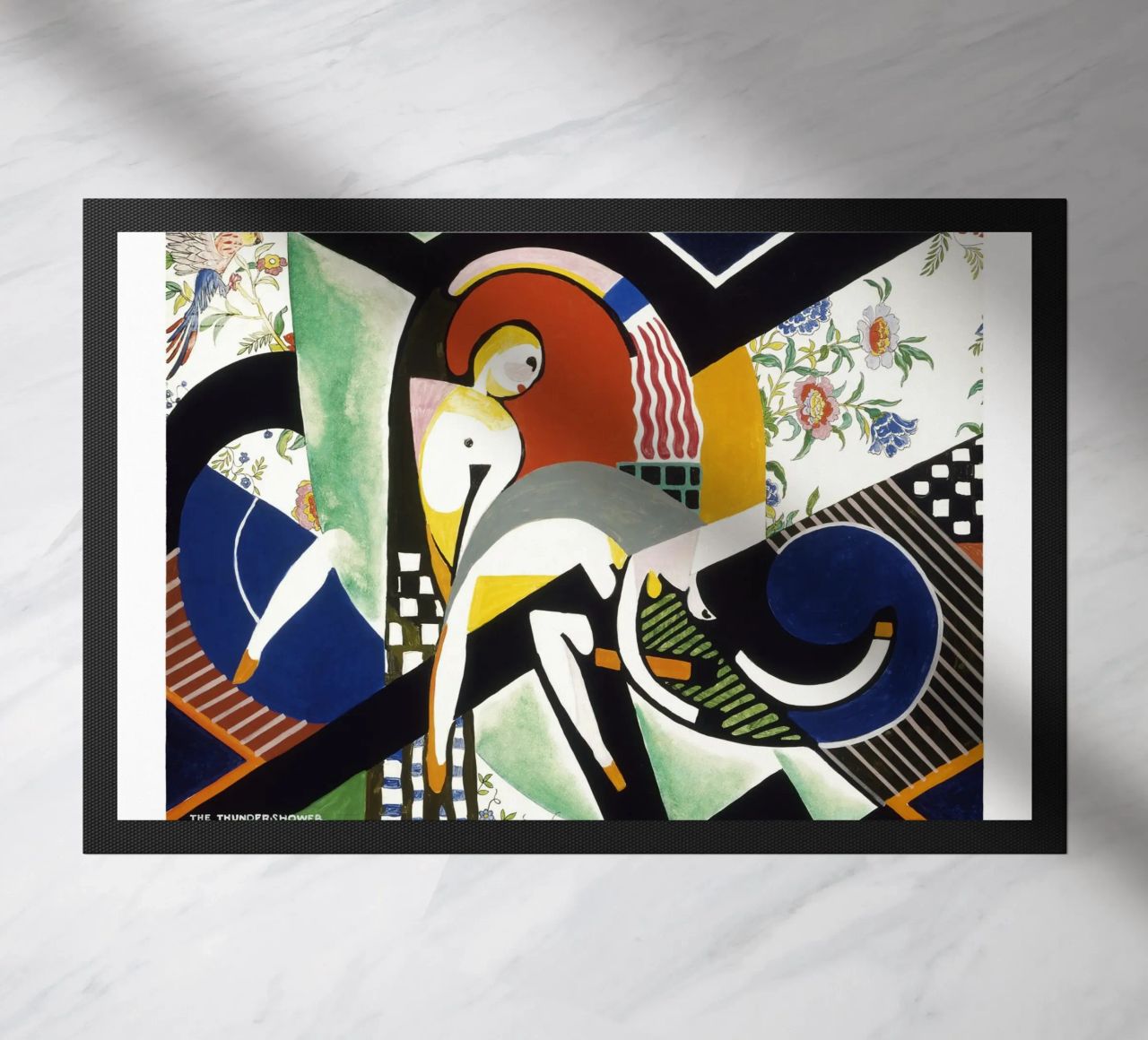 Stuart Davis Thundershower American Modernist Print doormat by NorwesClub
