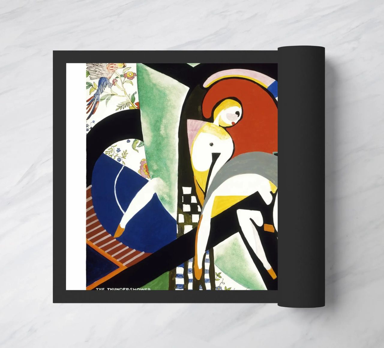 Stuart Davis Thundershower American Modernist Print doormat by NorwesClub