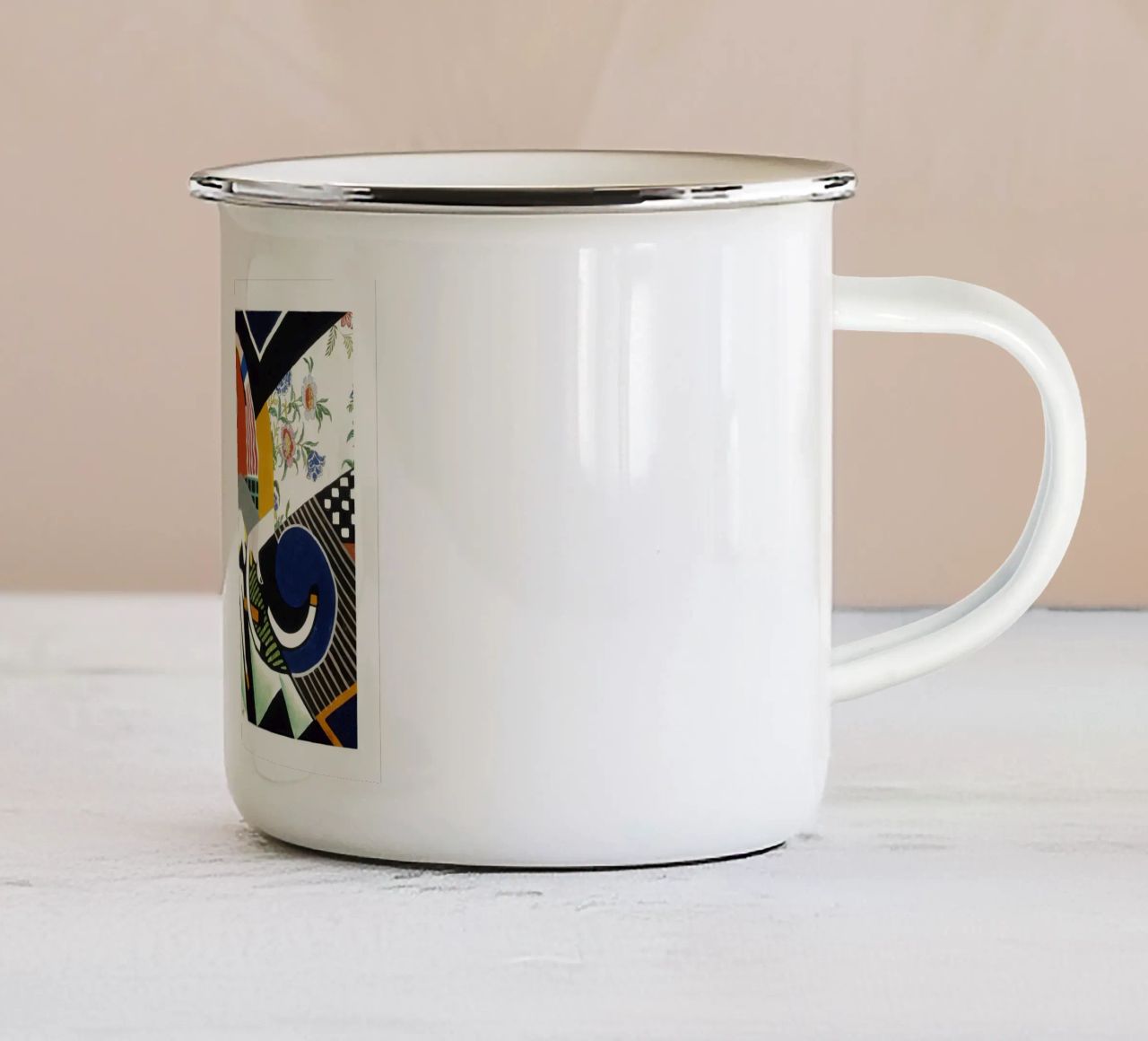 Stuart Davis Thundershower American Modernist Print enamel mug by NorwesClub