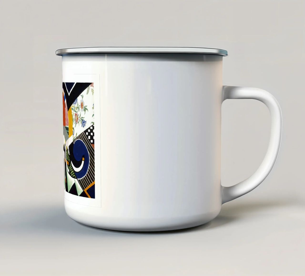 Stuart Davis Thundershower American Modernist Print enamel mug by NorwesClub