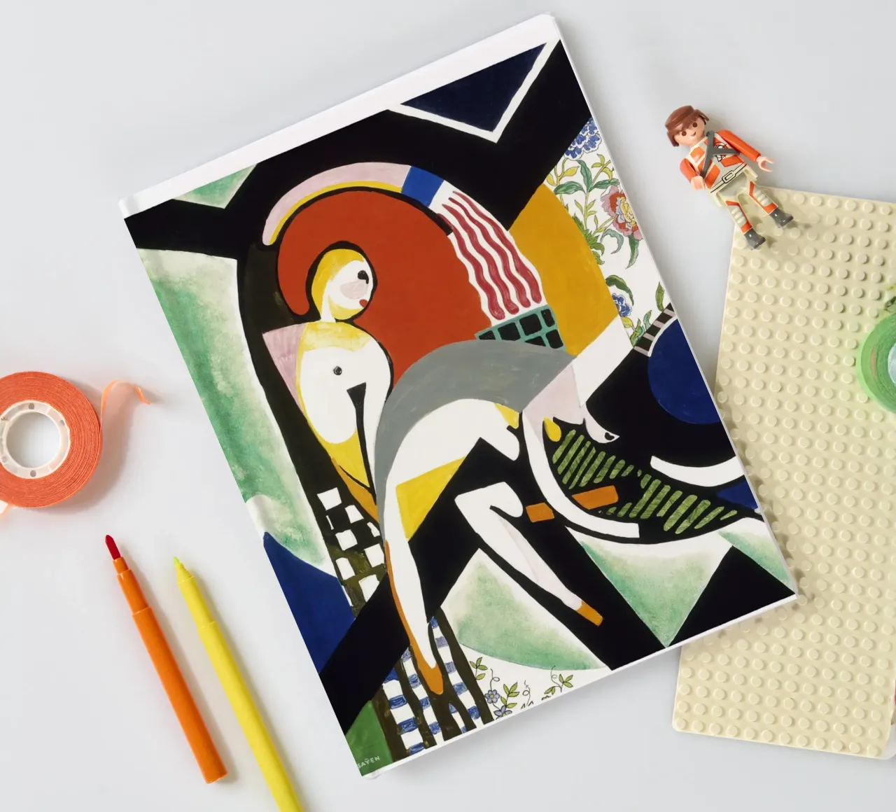 Stuart Davis Thundershower Amerikanischer Modernist Druck Notizbuch von NorwesClub