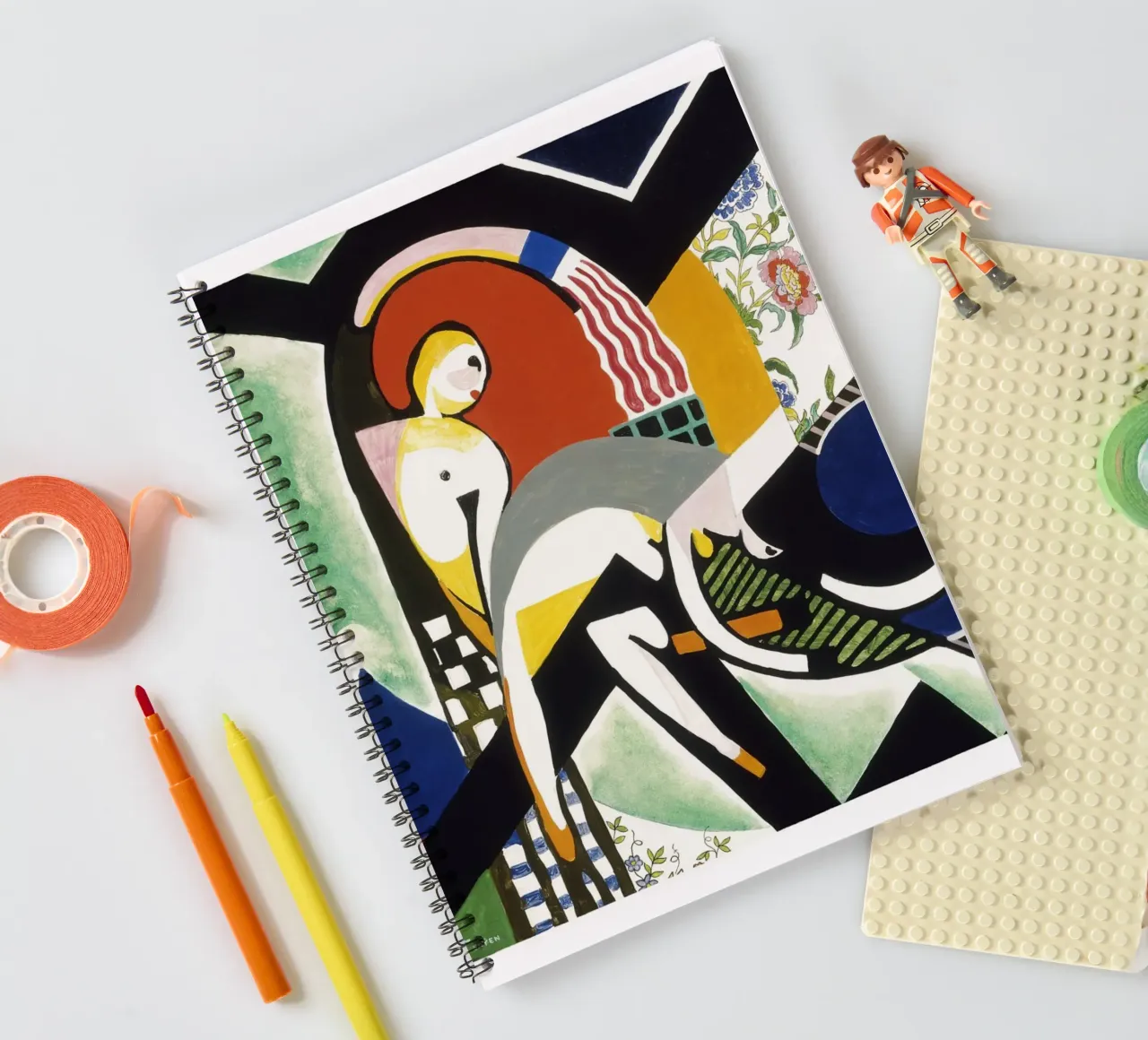 Stuart Davis Thundershower Stampa modernista americana diario ad anelli da NorwesClub