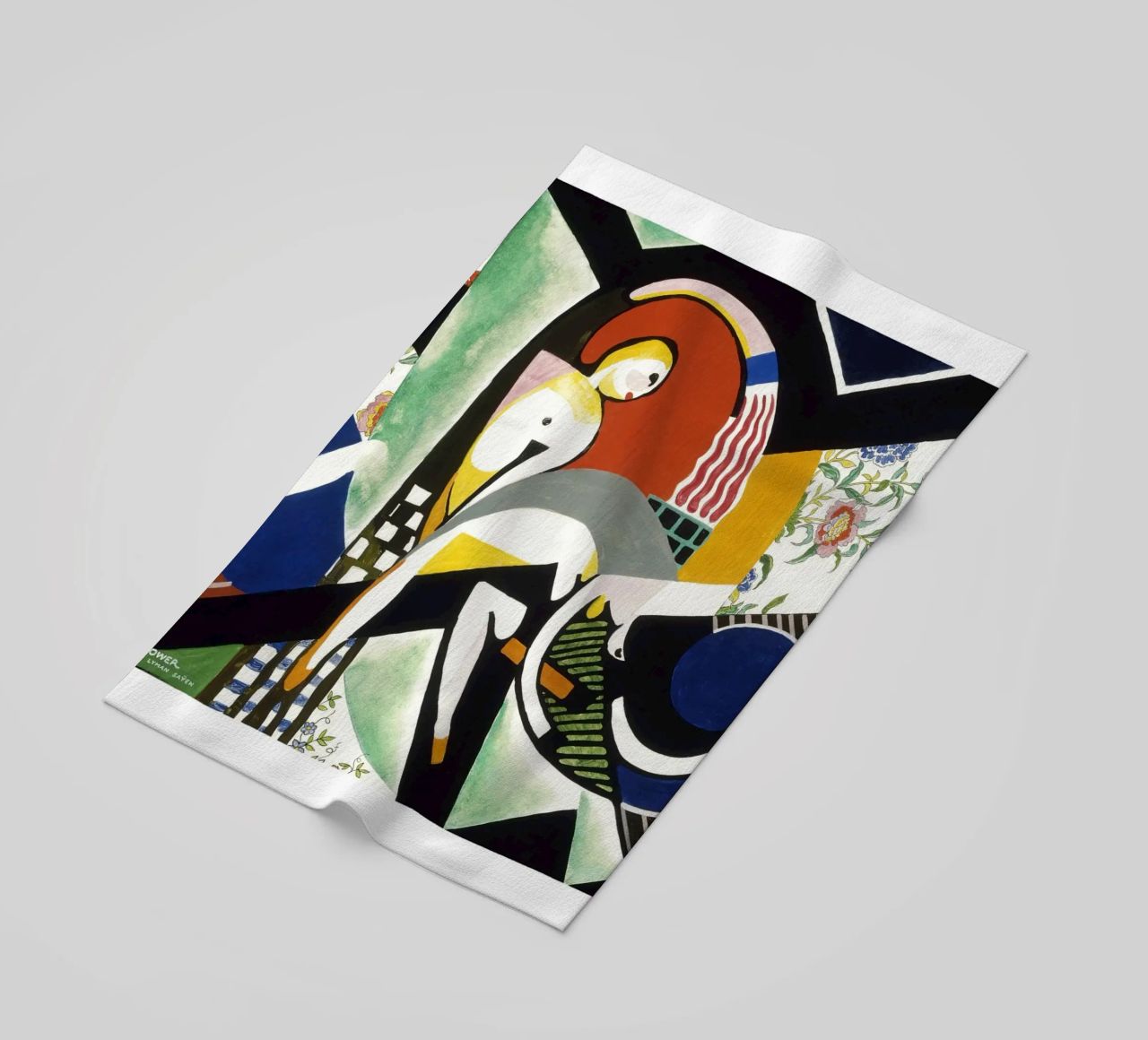 Stuart Davis Thundershower American Modernist Print beach towel by NorwesClub