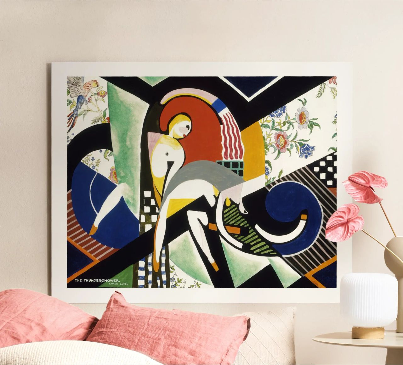 Stuart Davis Thundershower Amerikanischer Modernist Druck Forex-Platte von NorwesClub