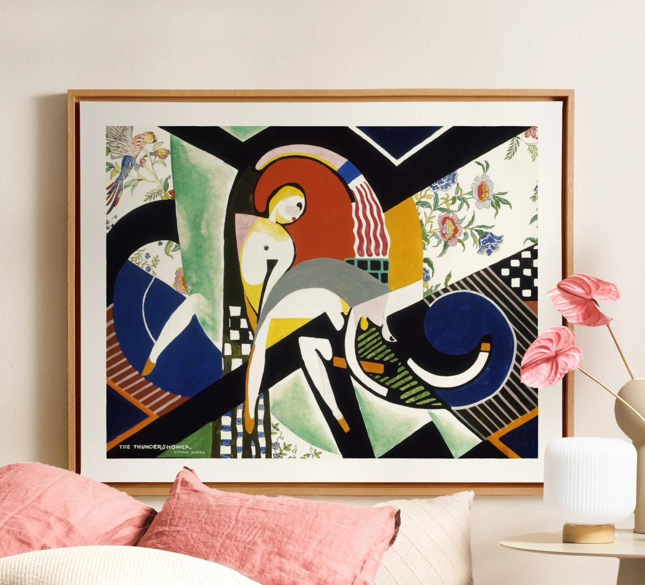 Stuart Davis Thundershower American Modernist Print canvas by NorwesClub