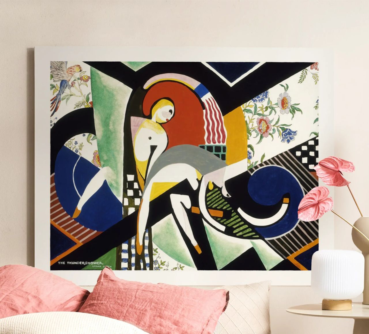 Stuart Davis Thundershower American Modernist Print canvas by NorwesClub