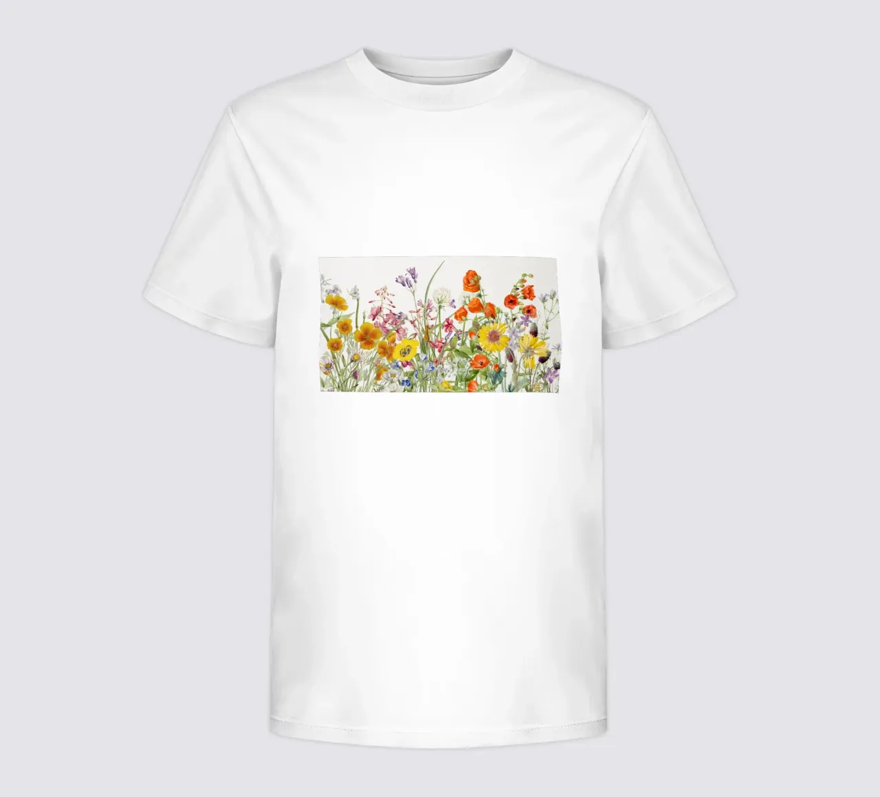 Wildblume Botanische Studie Illustration Kunstdruck Kinder T-Shirt von NorwesClub
