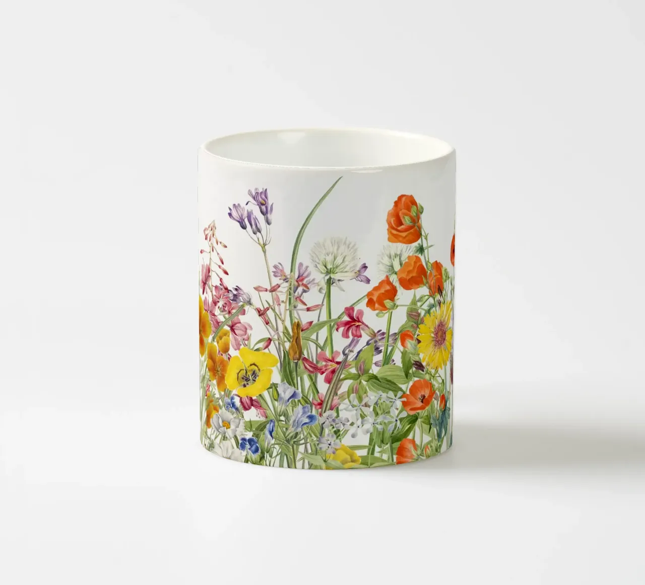 Stampa d'arte di studio botanico sui fiori selvatici tazza in ceramica da NorwesClub