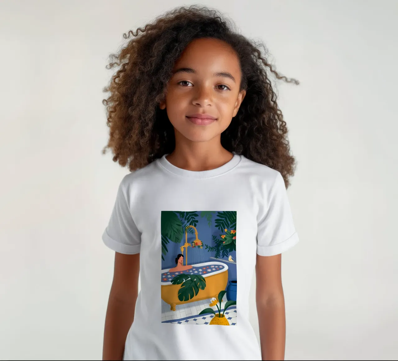 Bagno tropicale ritirato t-shirt bambini da Fine Sanctuary