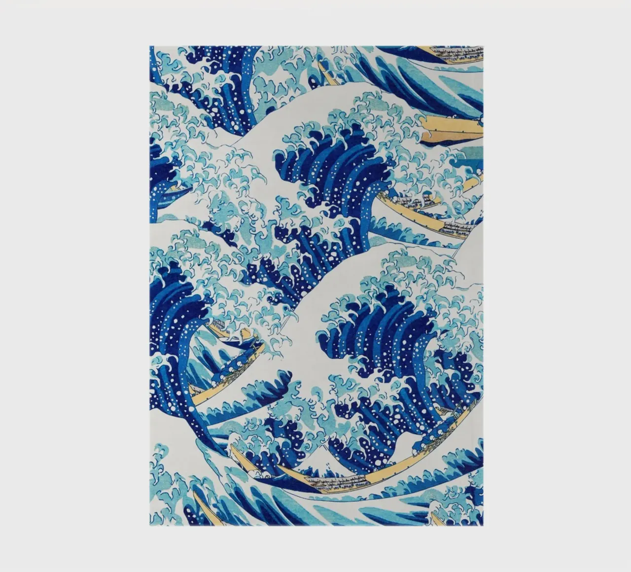 Japanese Waves Pattern Ukiyo-e Woodblock Art Print notebook by NorwesClub