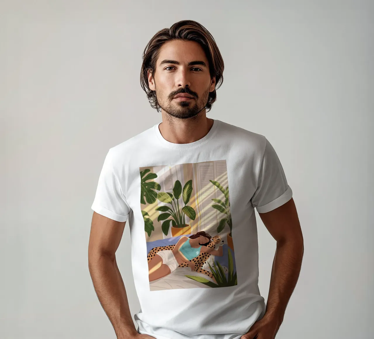 Sun-Drenched Relaxation t-shirt by Fine Sanctuary