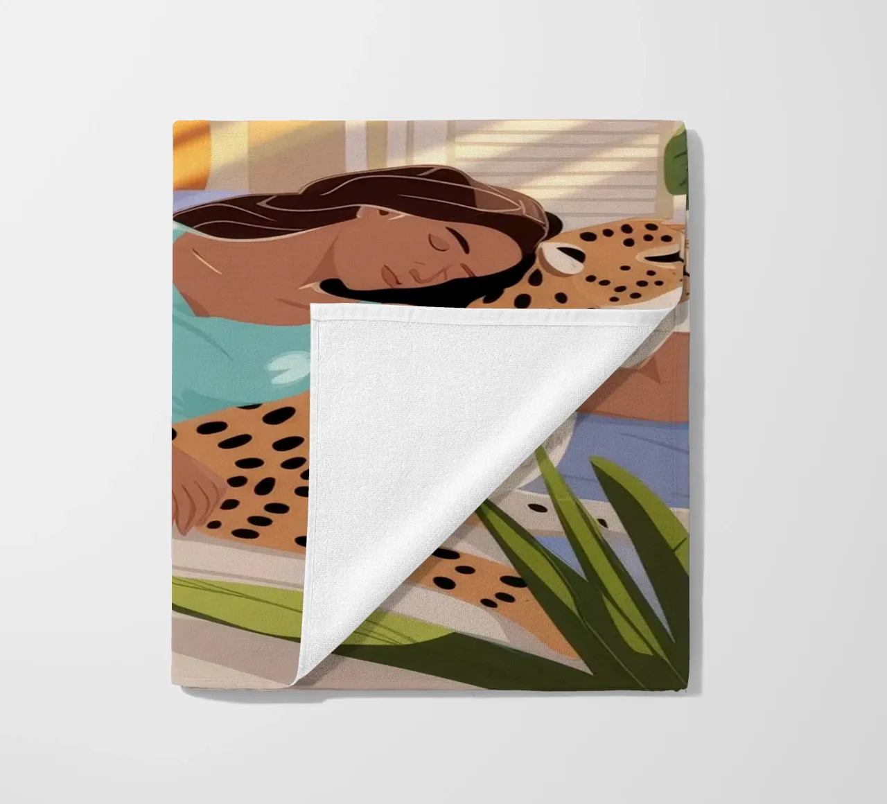 Sun-Drenched Relaxation beach towel by Fine Sanctuary