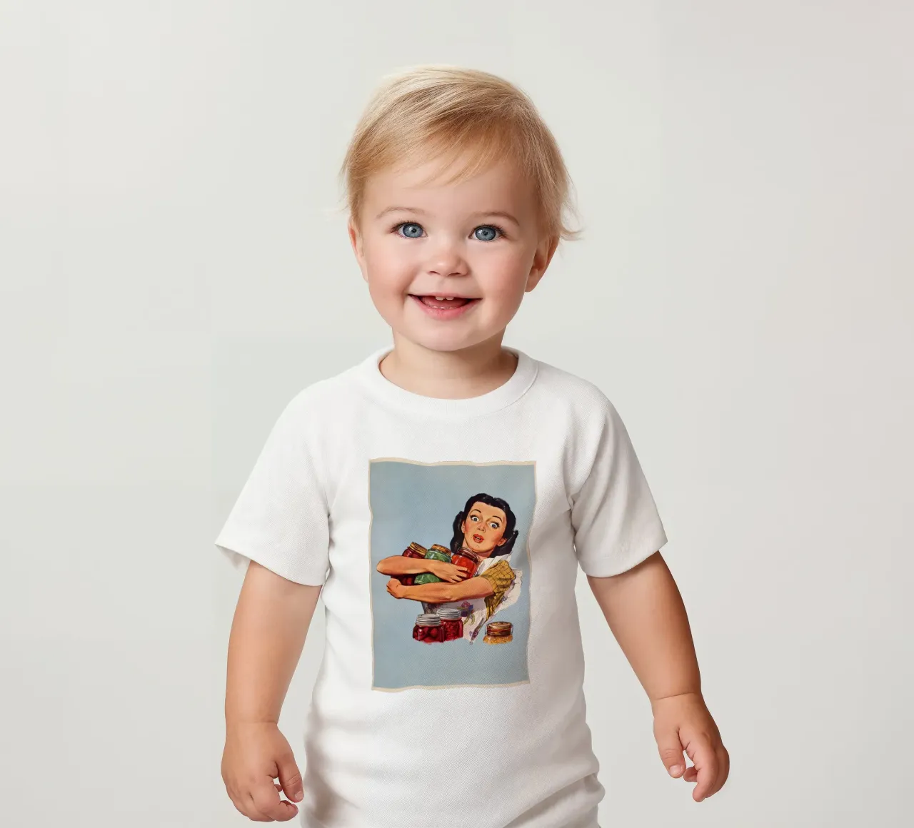 Dynamic Figures Flags Modernist Illustration Print baby t-shirt by NorwesClub