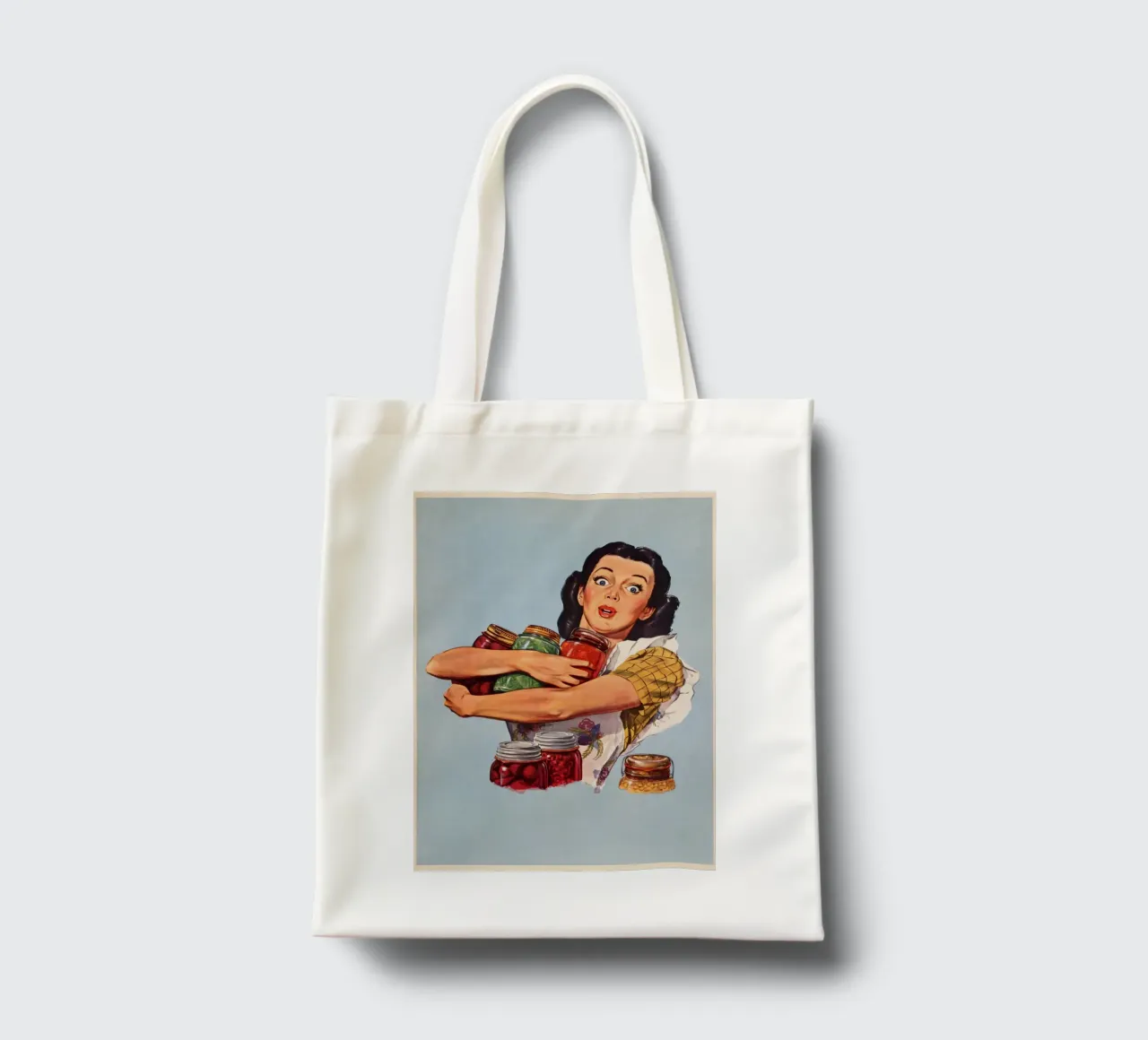 Dynamic Figures Flags Modernist Illustration Print tote bag by NorwesClub