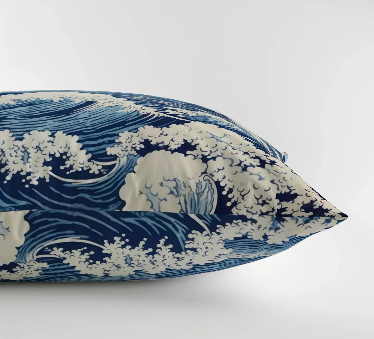 Motif de vagues japonaises Ukiyo-e Woodblock Art Print coussin de NorwesClub