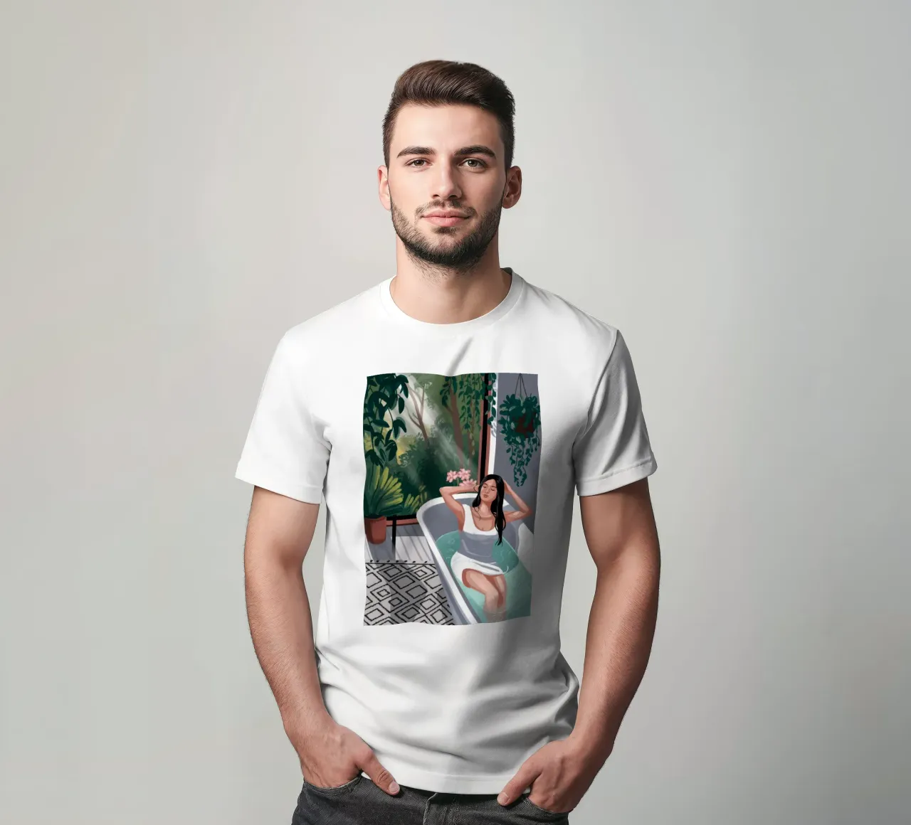 Refreshing Bath Escape t-shirt by Fine Sanctuary
