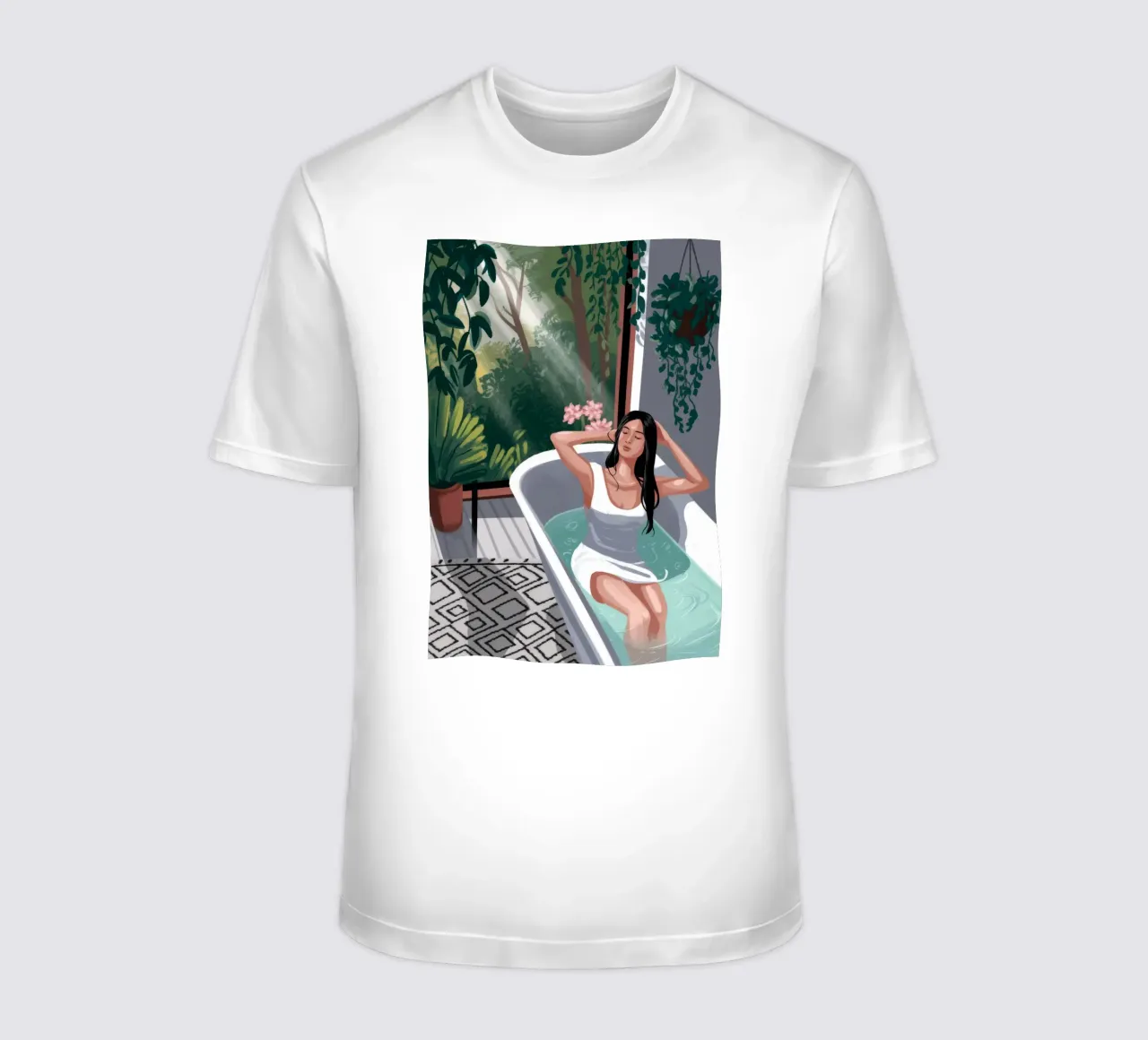Refreshing Bath Escape t-shirt by Fine Sanctuary