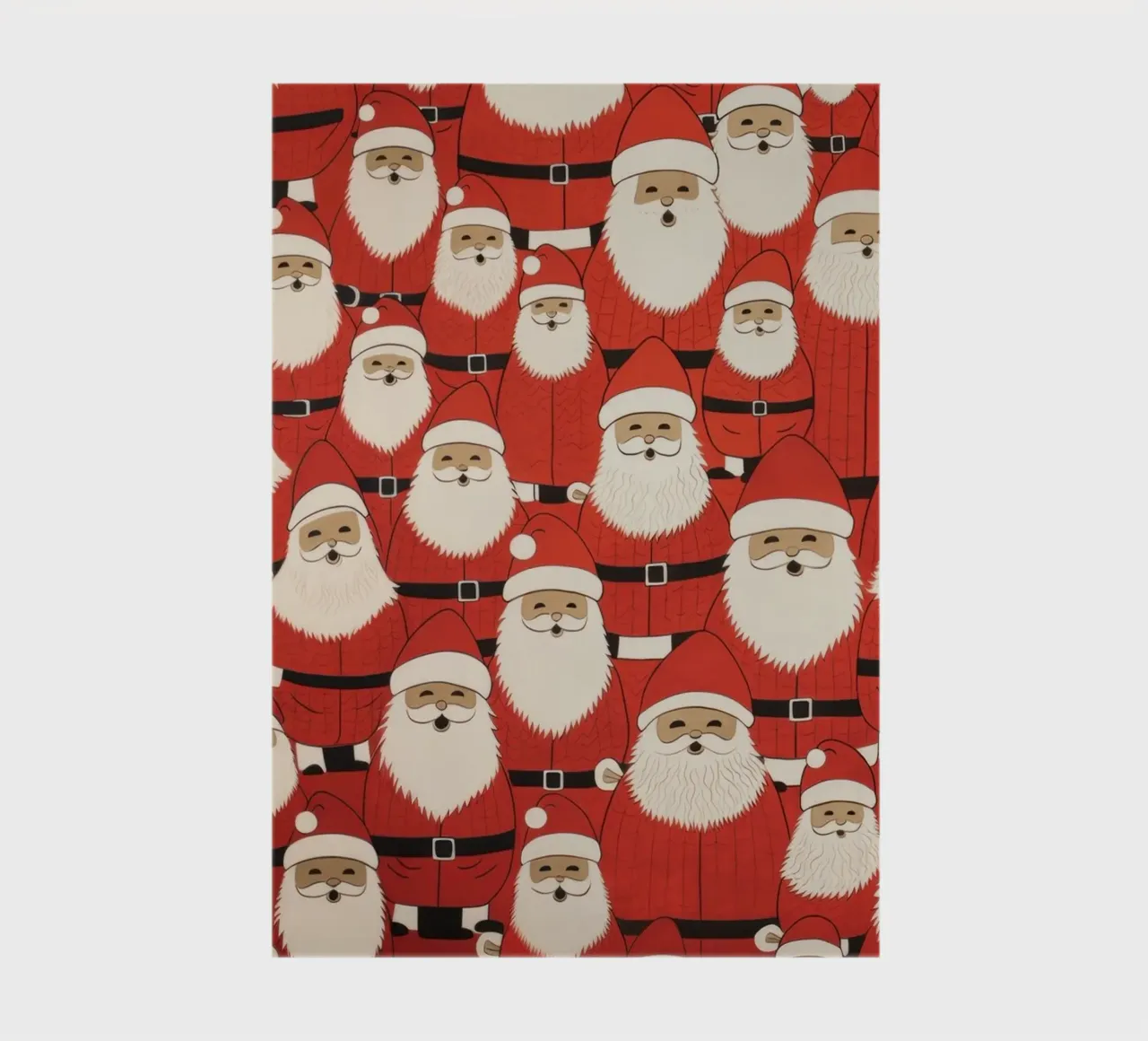Santa Claus Christmas Repeating Pattern Art Print notebook by NorwesClub