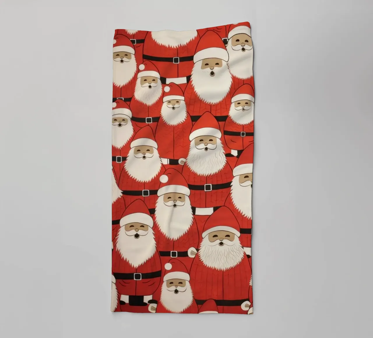 Santa Claus Christmas Repeating Pattern Art Print towel by NorwesClub