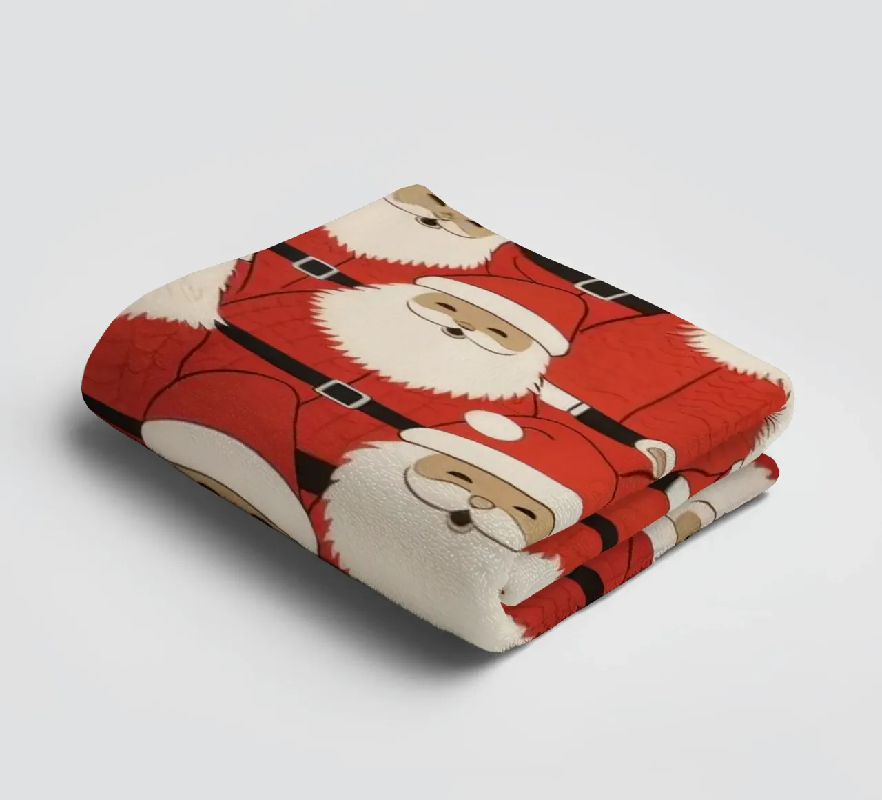 Santa Claus Christmas Repeating Pattern Art Print towel by NorwesClub