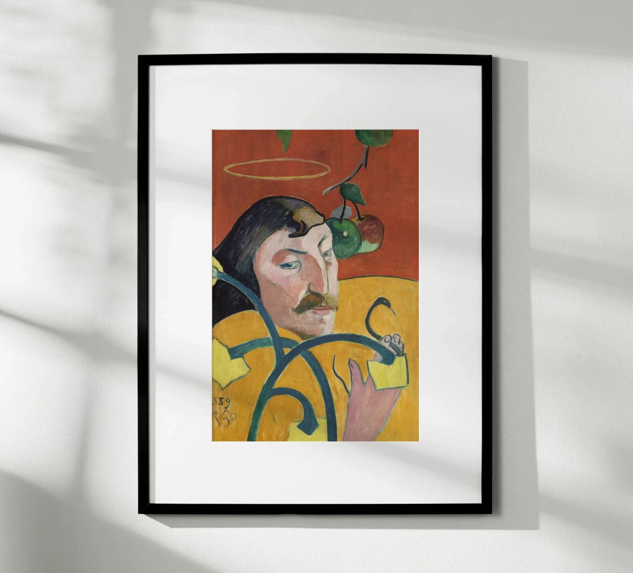 Gauguin Autoportrait Halo Snake Symbolist Print poster de NorwesClub