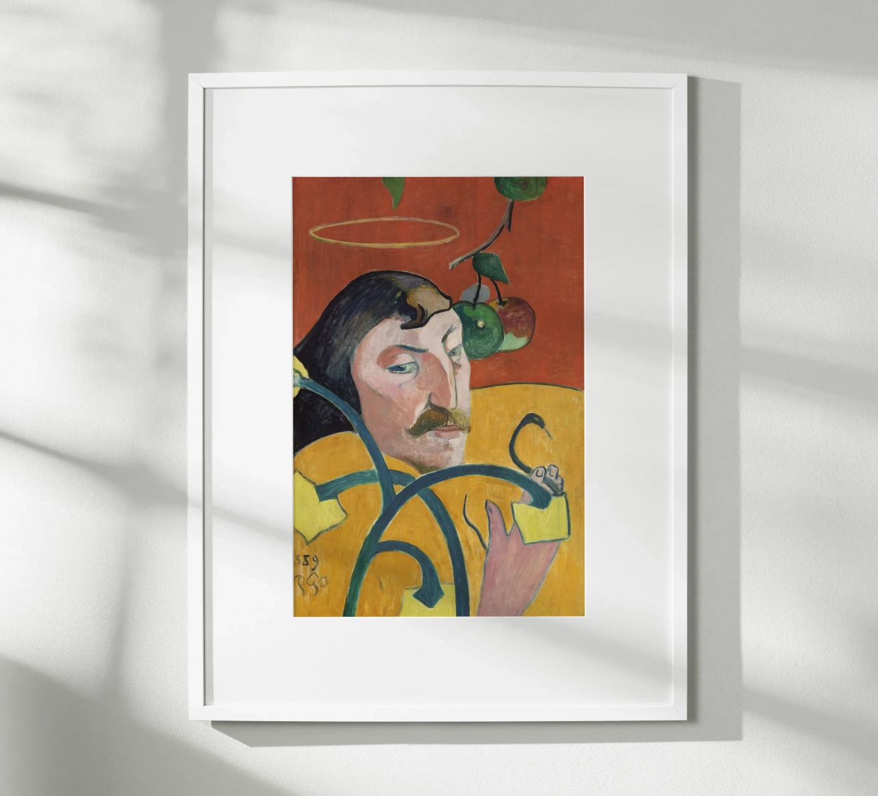 Gauguin Autoportrait Halo Snake Symbolist Print poster de NorwesClub