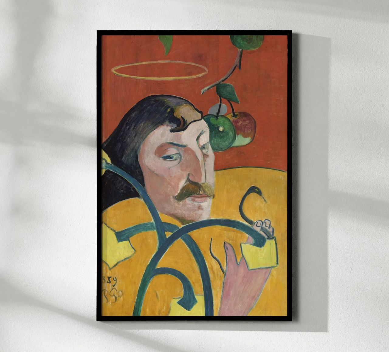 Gauguin Autoportrait Halo Snake Symbolist Print poster de NorwesClub