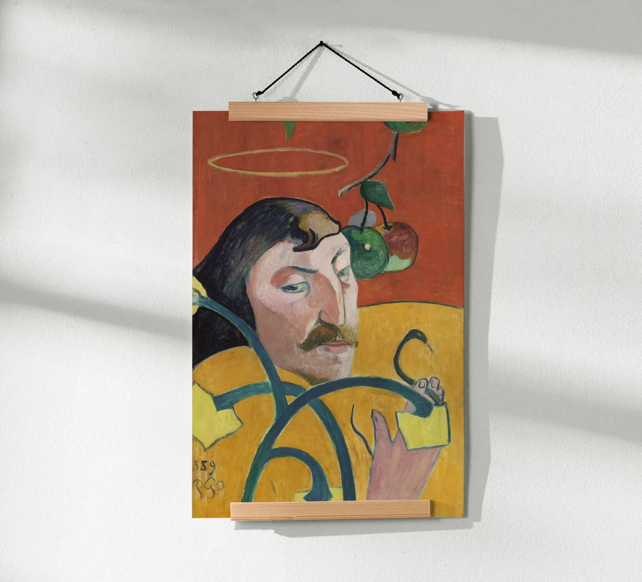 Gauguin Autoportrait Halo Snake Symbolist Print poster de NorwesClub