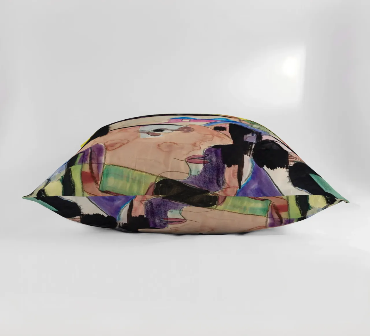 Kirchner Expressionist Figures Group Art Print decorative cushion by NorwesClub
