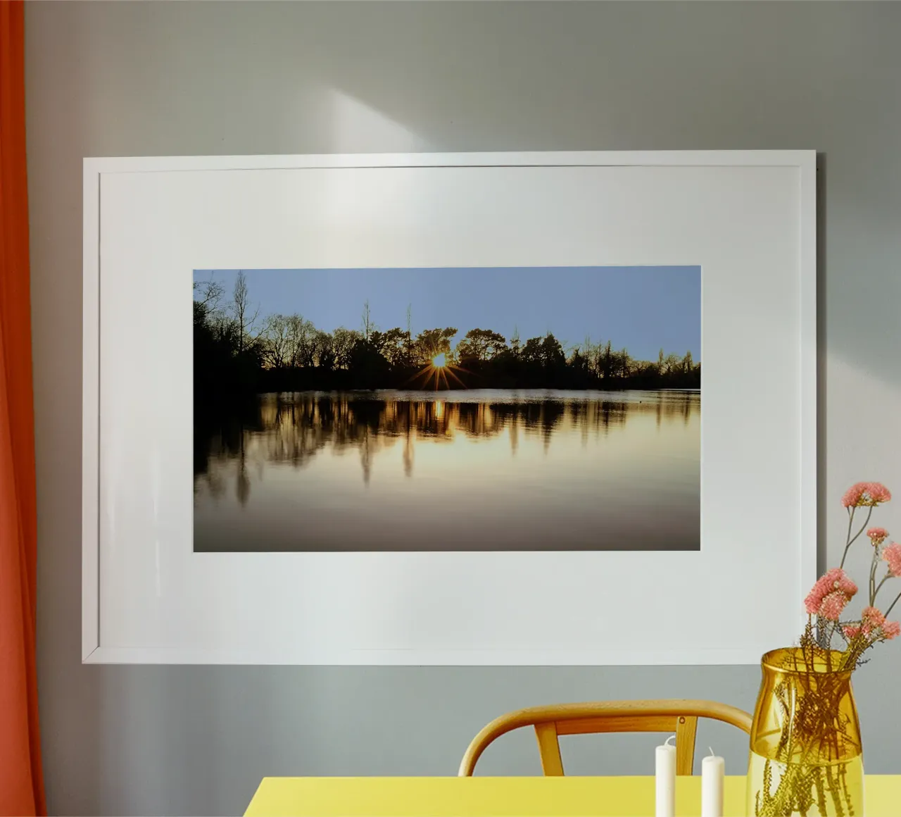 FAA301. A MOMENT OF MEDITATION. poster con telaio in legno da Thierry vobmann photography