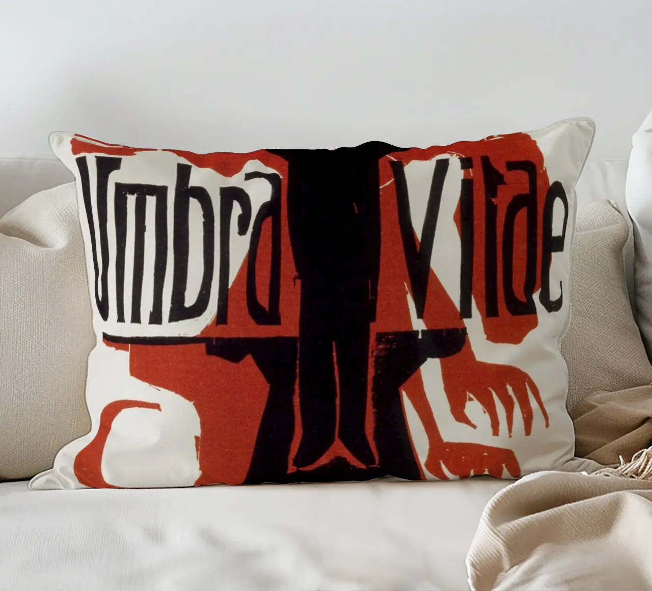 Kirchner Umbra Vitae Xilografia espressionista tedesca cuscino da NorwesClub