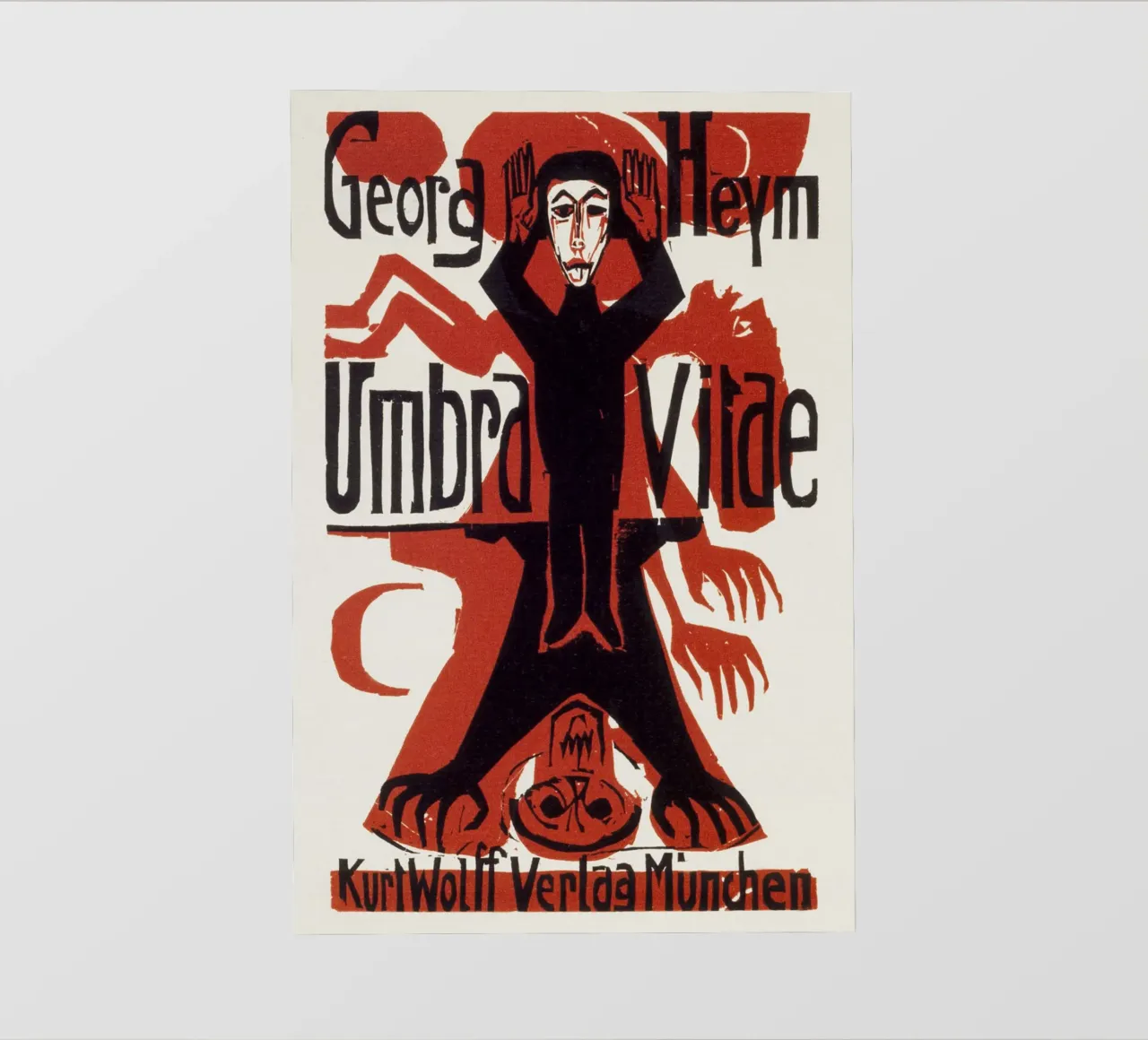 Kirchner Umbra Vitae Xilografia espressionista tedesca pellicola backlit da NorwesClub