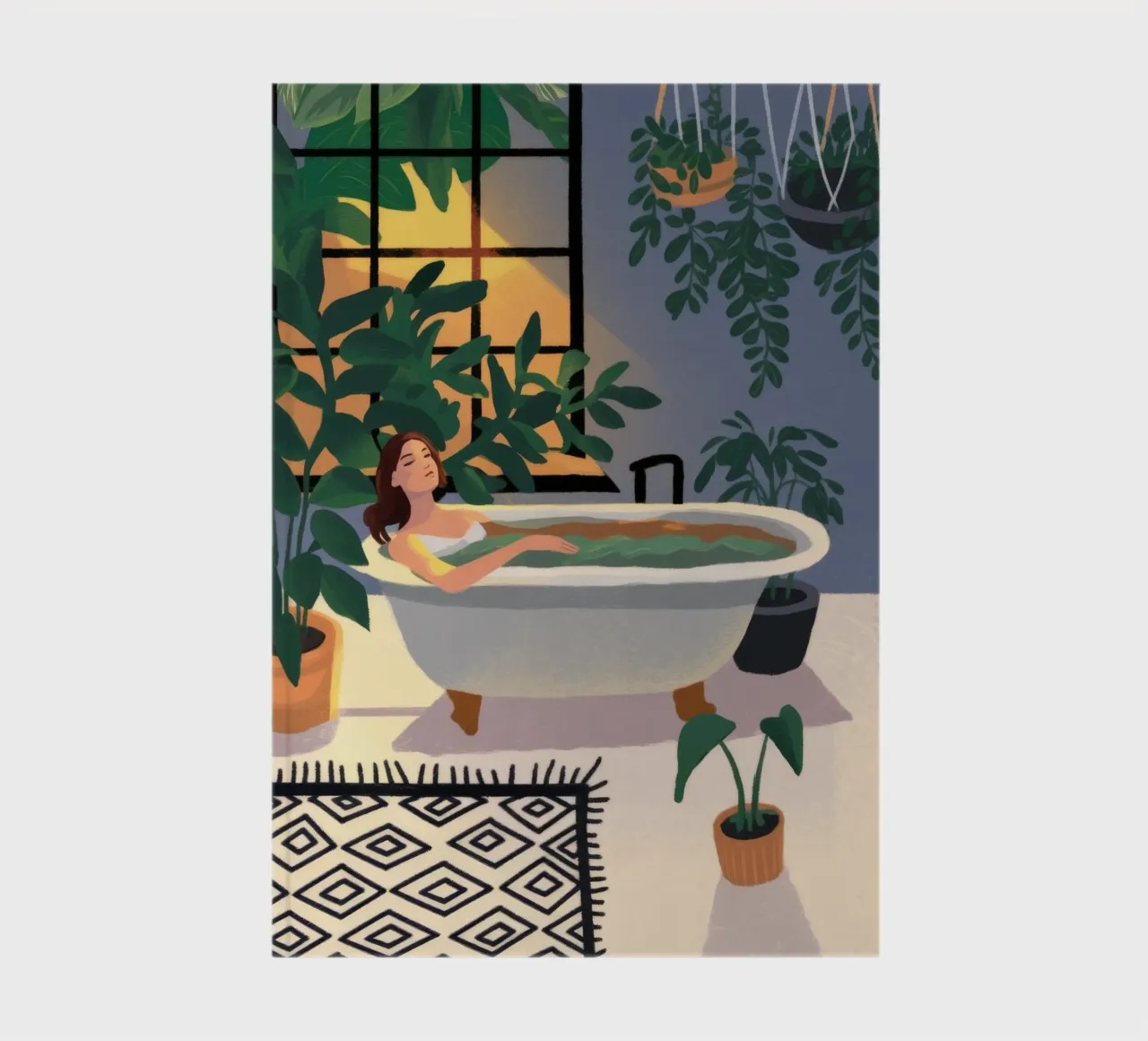 Luxurious Bath Haven notebook by Fine Sanctuary