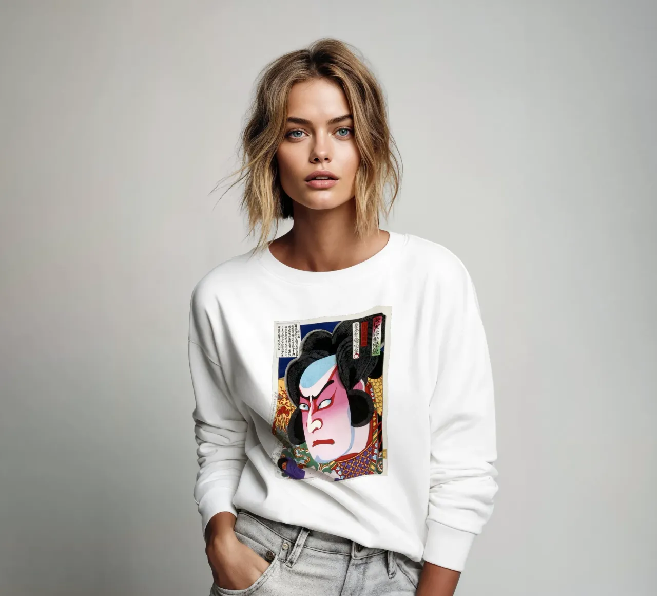 Japanese Ukiyo-e Kabuki Actor Ichikawa Sadanji sweatshirt by NorwesClub