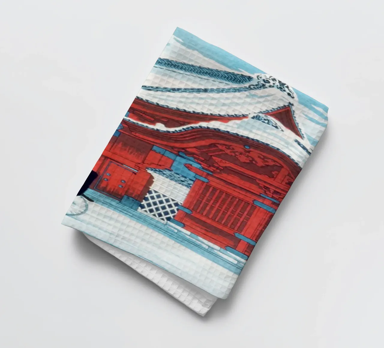 Hiroaki Takahashi Red Gate Hongo Shin-hanga Snow Print torchon de NorwesClub