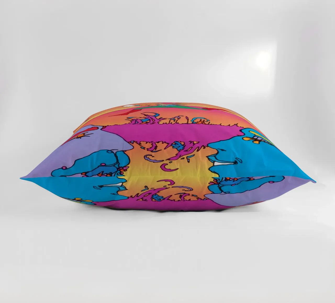 Poster psichedelico Peter Max USIA Foreign Service cuscino da NorwesClub