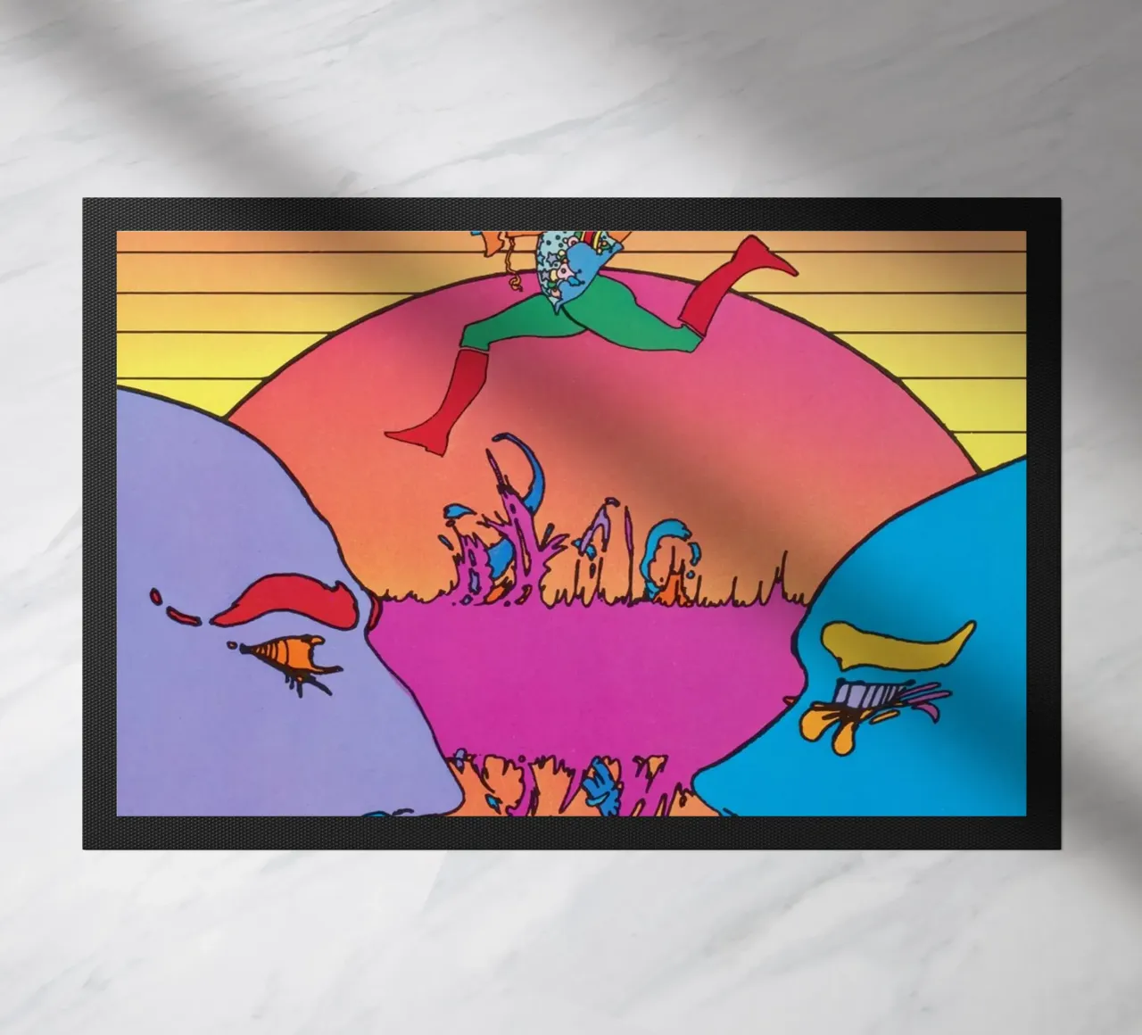 Poster psichedelico Peter Max USIA Foreign Service zerbino da NorwesClub