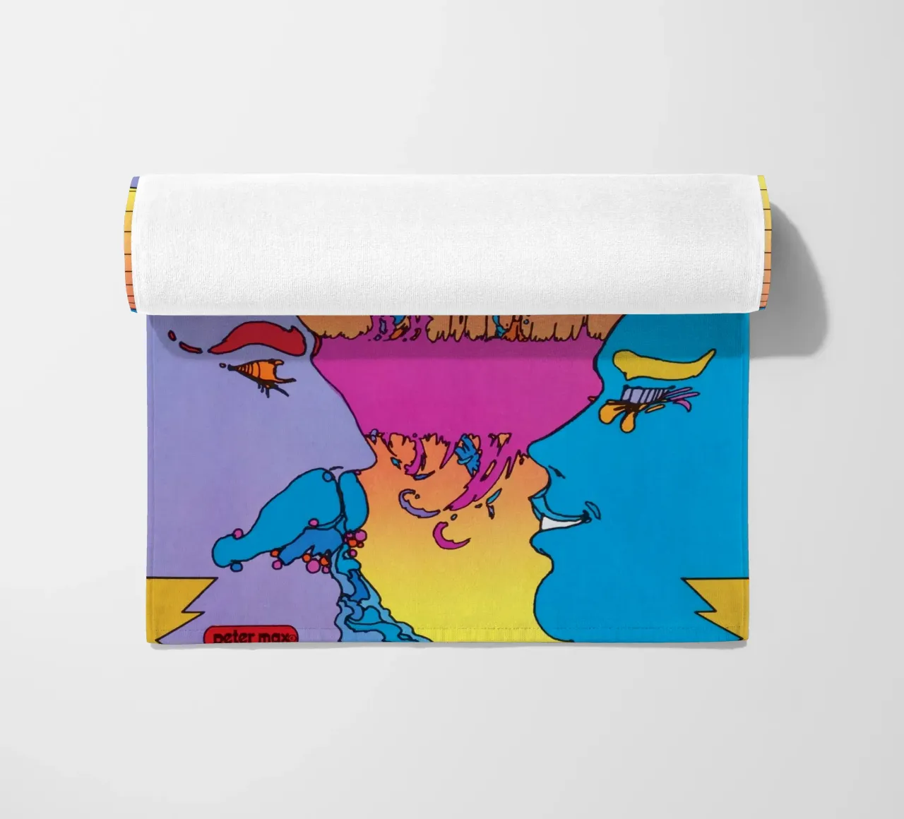 Poster psichedelico Peter Max USIA Foreign Service telo mare da NorwesClub