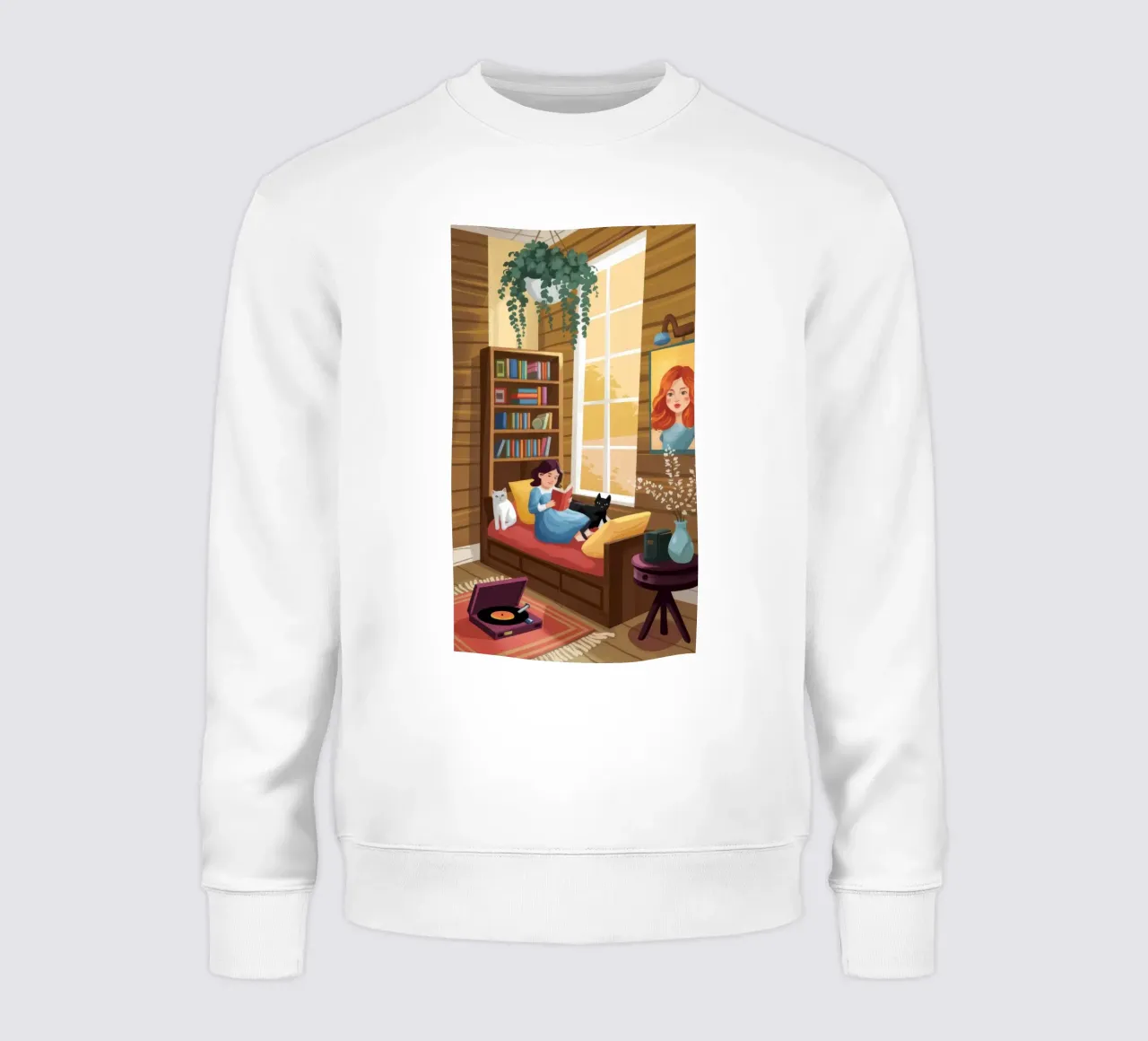 Cozy Reading Corner sweatshirt by Fine Sanctuary