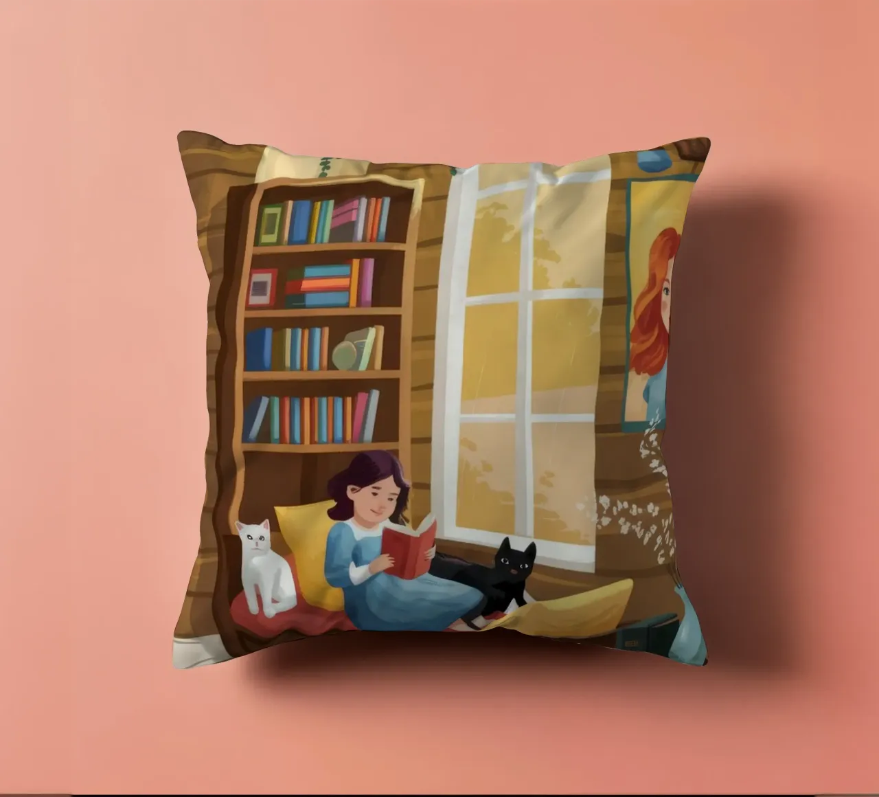 Cozy Reading Corner decorative cushion by Fine Sanctuary