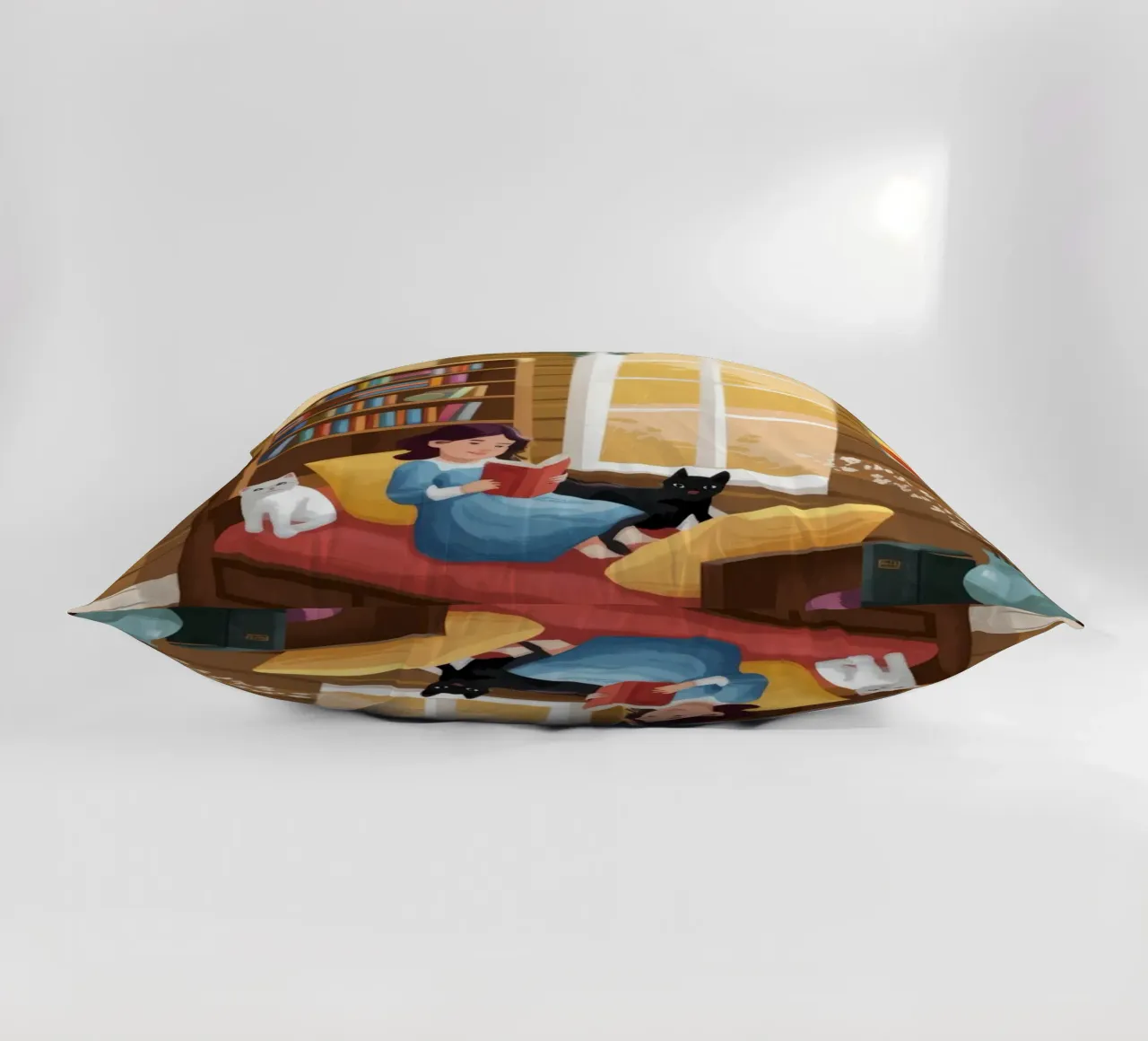 Cozy Reading Corner decorative cushion by Fine Sanctuary
