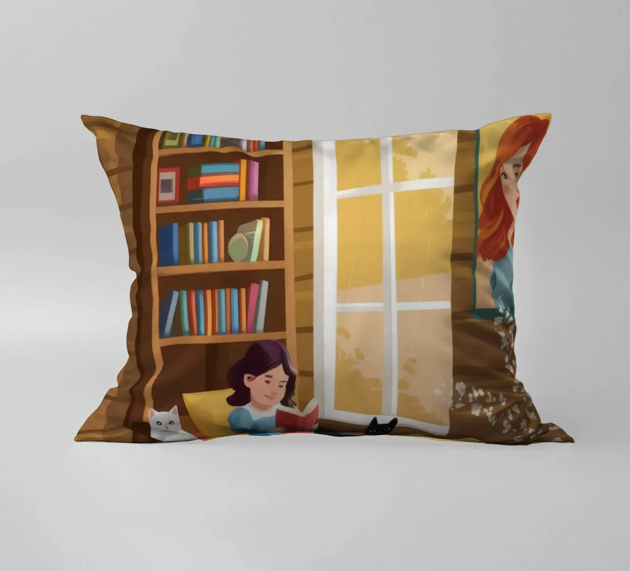 Cozy Reading Corner decorative cushion by Fine Sanctuary
