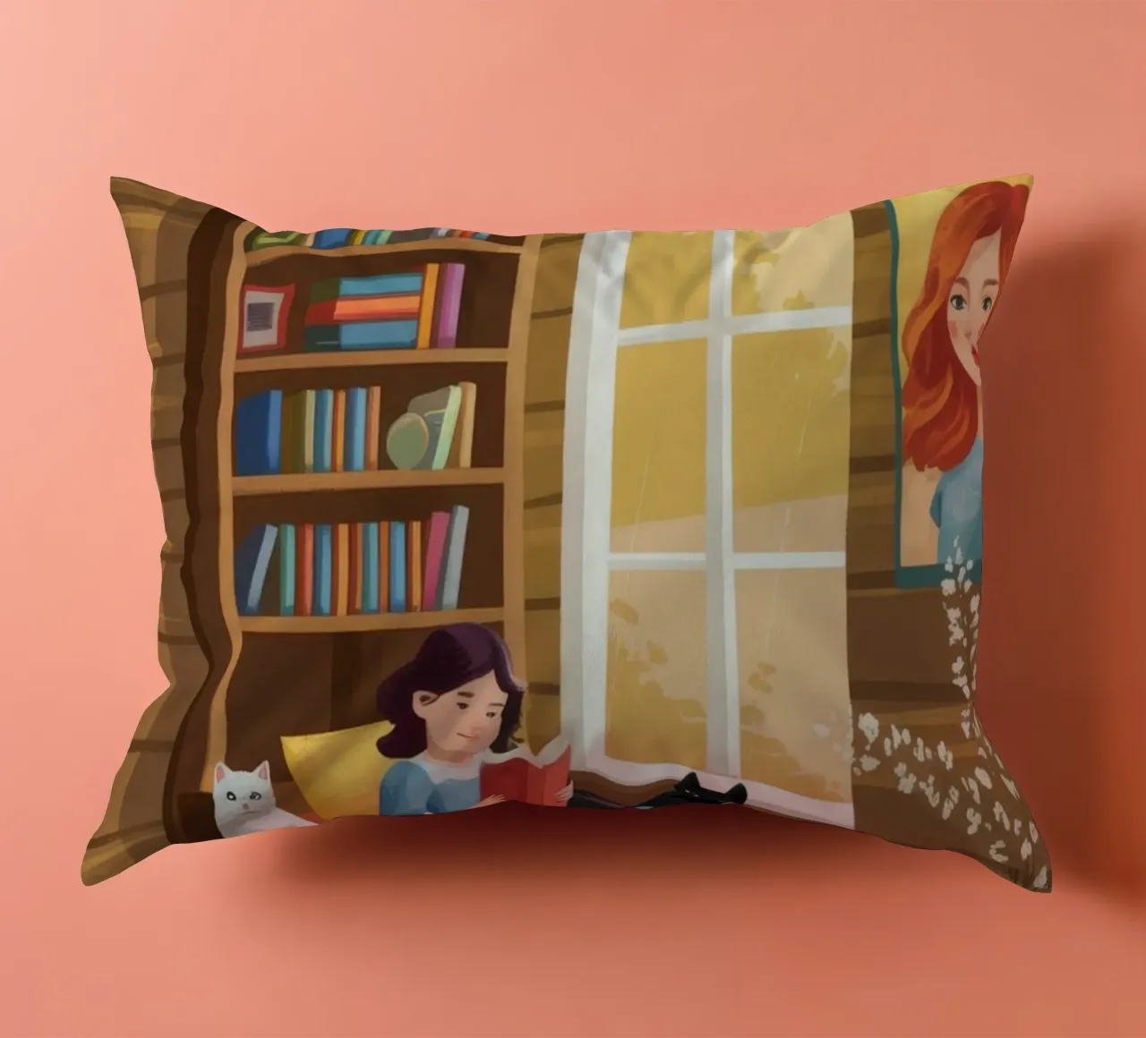 Cozy Reading Corner decorative cushion by Fine Sanctuary