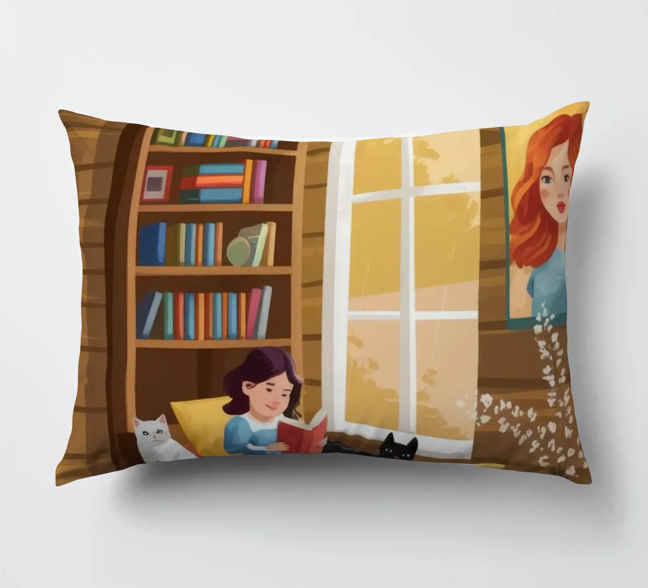 Cozy Reading Corner decorative cushion by Fine Sanctuary