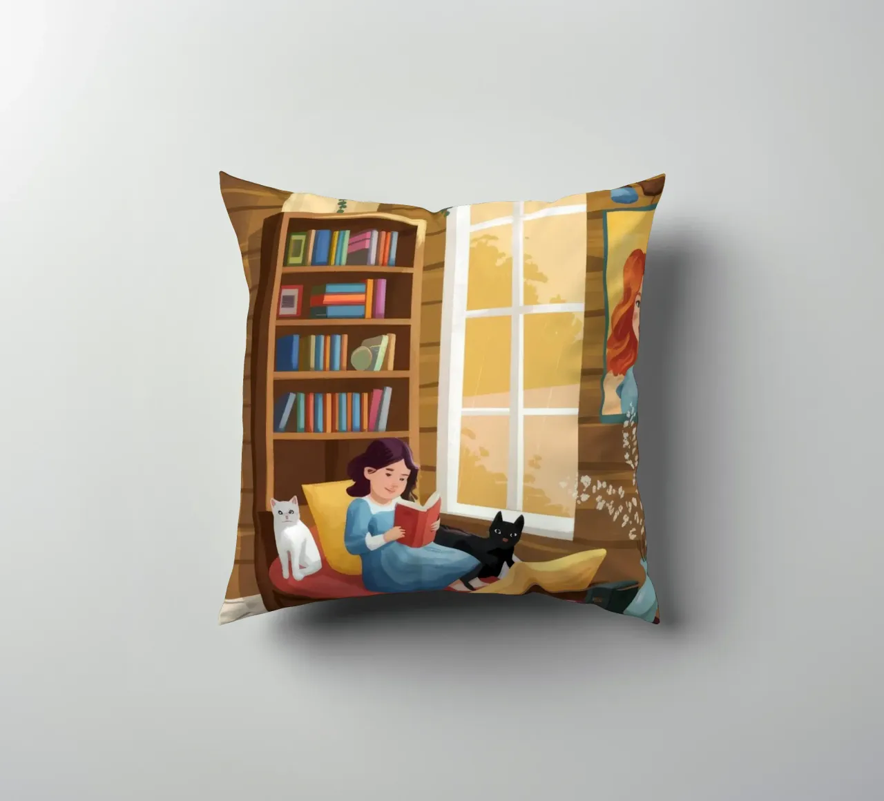 Cozy Reading Corner decorative cushion by Fine Sanctuary