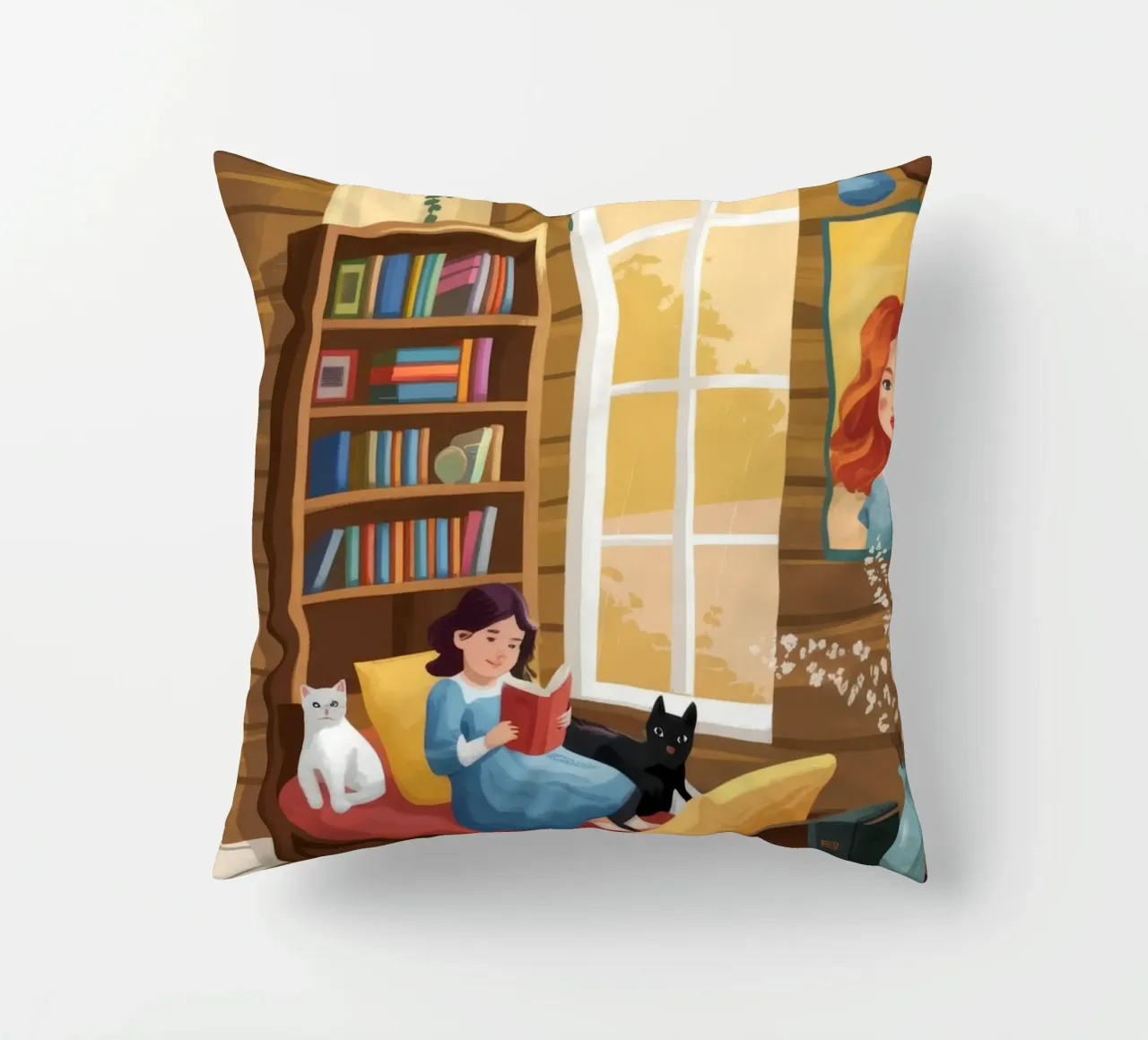Cozy Reading Corner decorative cushion by Fine Sanctuary