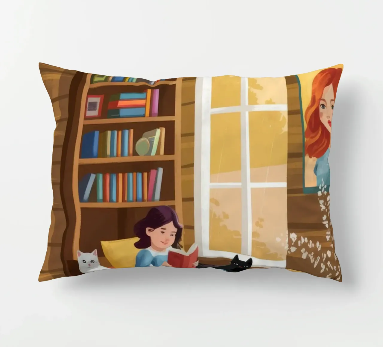 Cozy Reading Corner decorative cushion by Fine Sanctuary