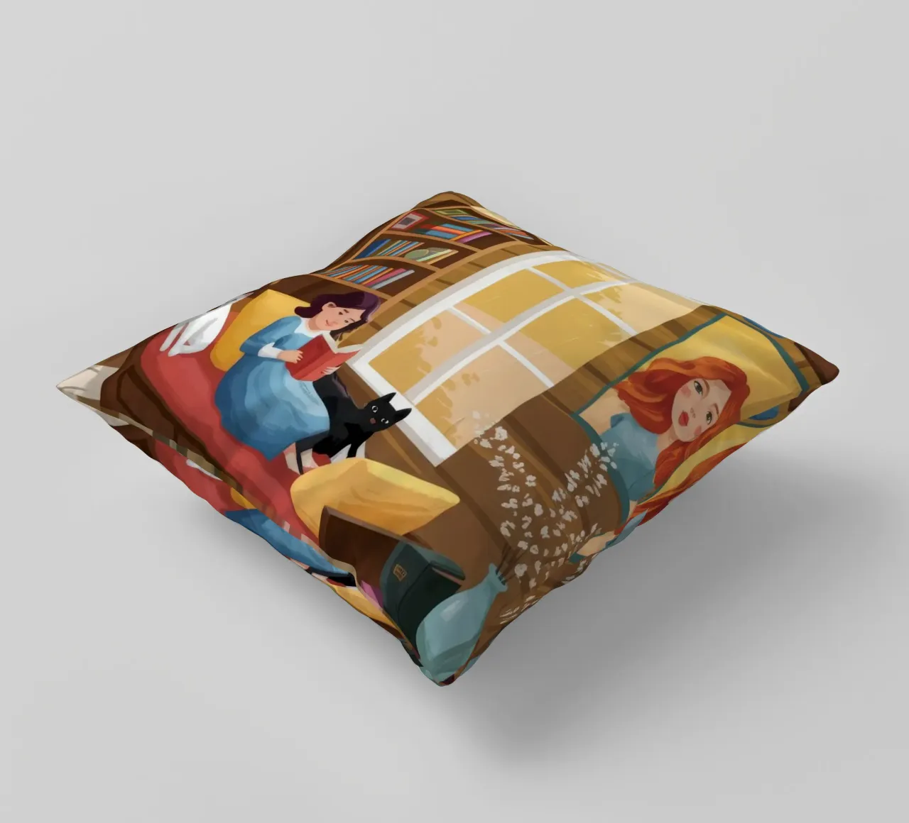 Cozy Reading Corner decorative cushion by Fine Sanctuary