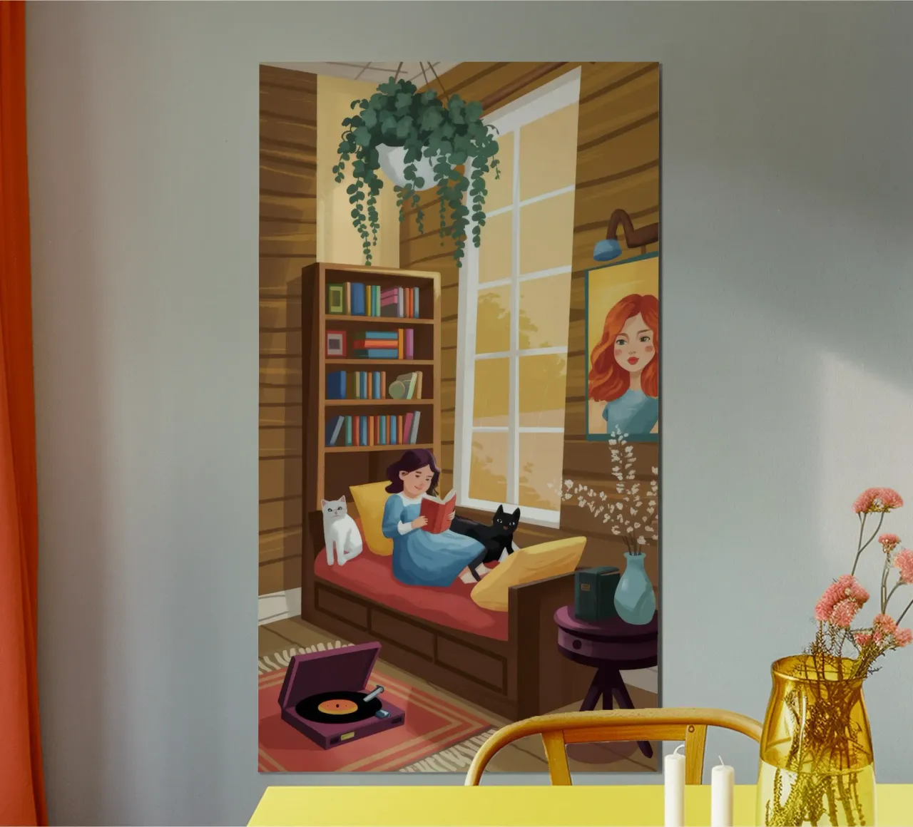 Coin lecture confortable poster de Fine Sanctuary